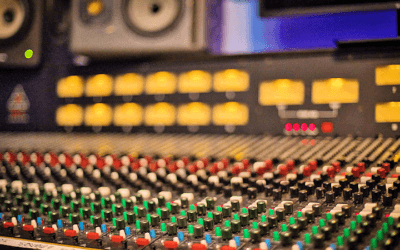 recording studio mixing console